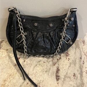 Balenciaga le cagole mini Black Women’s Chain Shoulder Bag